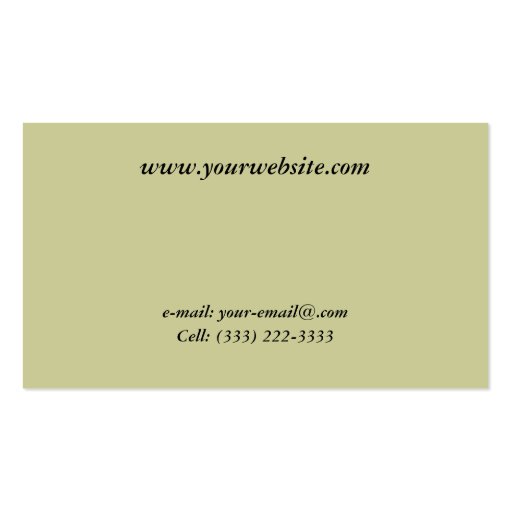 Cathedral Rock Scene Business Card Templates (back side)