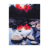 "Cathedral Rocks" Nature Watercolor postcards