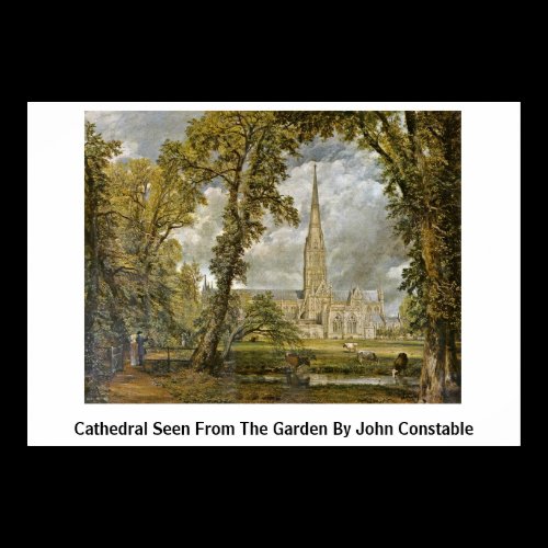 Cathedral Seen From The Garden By John Constable Print