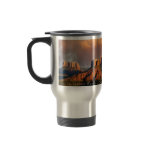 Cathedral Valley Glowing Sunset Sedona Travel Mug