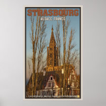 Cathédrale Notre Dame and Trees Print