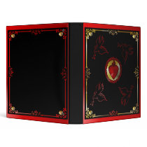 Cathloic Scraed Heart Vinyl Binders