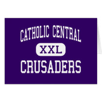 Catholic Central - Crusaders - High - Troy cards by customteamsportswear Catholic Central - Crusaders - High - Troy cards