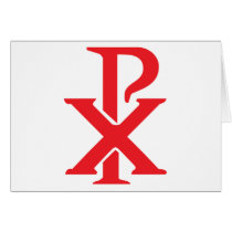 Catholic Chi Rho Card