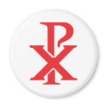 Catholic Chi Rho Fridge Magnet