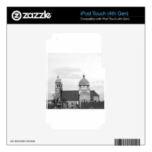 Catholic Church Black and White Photo Skin For iPod Touch 4G
