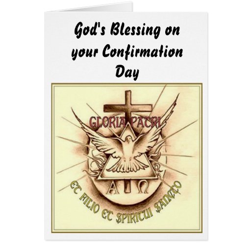 Catholic Confirmation Card | Zazzle