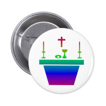 Catholic Eucharistic Altar - Holy Thursday Buttons