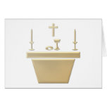 Catholic Eucharistic Altar - Holy Thursday Greeting Cards