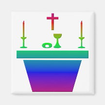 Catholic Eucharistic Altar - Holy Thursday Refrigerator Magnet