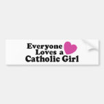 Catholic Girl Bumper Sticker