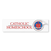 Catholic Homeschool Crest Bumper Sticker bumper stickers