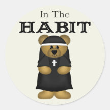 Catholic Nun Gifts Round Stickers