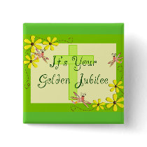 Catholic Nun Golden Jubilee Cards Pinback Button