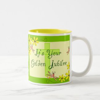 Catholic Nun Golden Jubilee Cards Coffee Mug