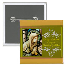 Catholic Nun "Golden Jubilee" Cards & Gifts Button