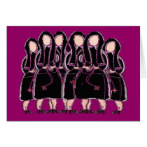 Catholic Nuns Note Cards Black Habits II