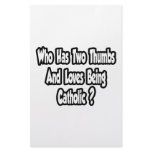 Catholic Pride Joke...Two Thumbs Stationery Design