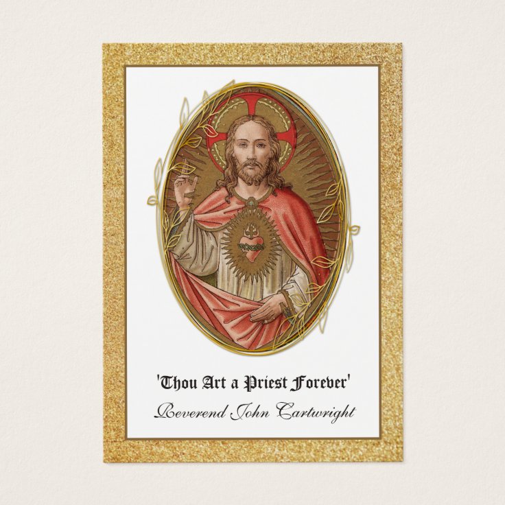 Catholic Priest Anniversary Ordination Holy Cards Zazzle