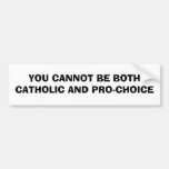 Catholic Pro-Choice . Bumper Sticker