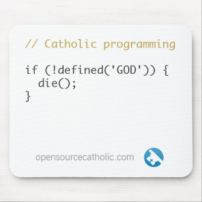 Catholic Programmer's Mousepad by geerlingguy