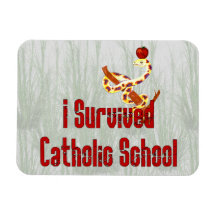 Catholic School Survivor Vinyl Magnets
