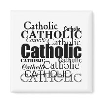 Catholic Word Fridge Magnet