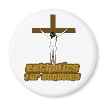 Catholics for Condoms Magnet by rising_tide_tees Catholics for Condoms Magnet