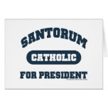 Catholic's For Santorum Greeting Cards