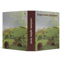 Catlin's Buffalo Chase binders by MasterpieceCafe Catlin's Buffalo Chase binders