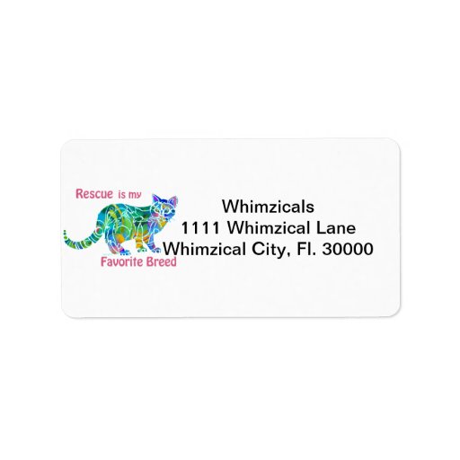CatMulti-Color-1 Custom Address Labels