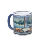 CATNAP & SNOWFLAKES by SHARON SHARPE Coffee Mug