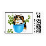 Catnip Chomping Calico Cat Postage
