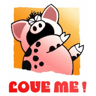 Catoon Animal | Cartoon Pig Love T Shirt