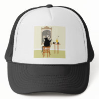 CatPaintingDog hat