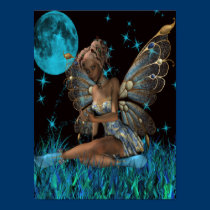 Catrina in a Blue Night Poster posters
