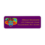 Catrina Sugar Skull Return Address Label