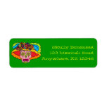 Catrina Sugar Skull Return Address Labels