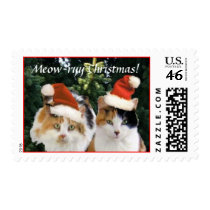cats1, Meow-ryy Christmas! postage by lynnwestfall cats1, Meow-ryy Christmas! postage
