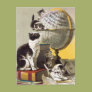 Cats and Globe Post Card Cats and Globe Post Card