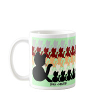 Cats and kittens spay-neuter pet responsibility mugs