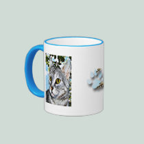 Cats and Nature "In Full Bloom" Digital Art mugs