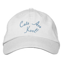 Cats Are Kool!- Embroidered Hat embroidered hats
