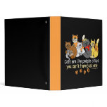 Cats are like potato chips 3 ring binder