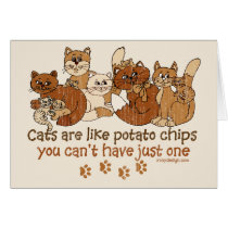 Cats are like potato chips cards