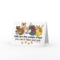 Cats are like potato chips cards