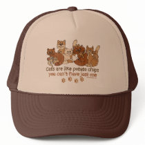 Cats are like potato chips hats