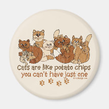 Cats are like potato chips magnets