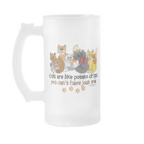 Cats are like potato chips mugs