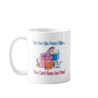 Cats Are Like Potato Chips mug